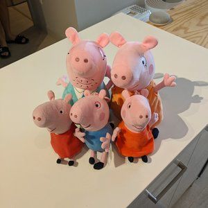Peppa Pig Family Plush (all 5 pieces)